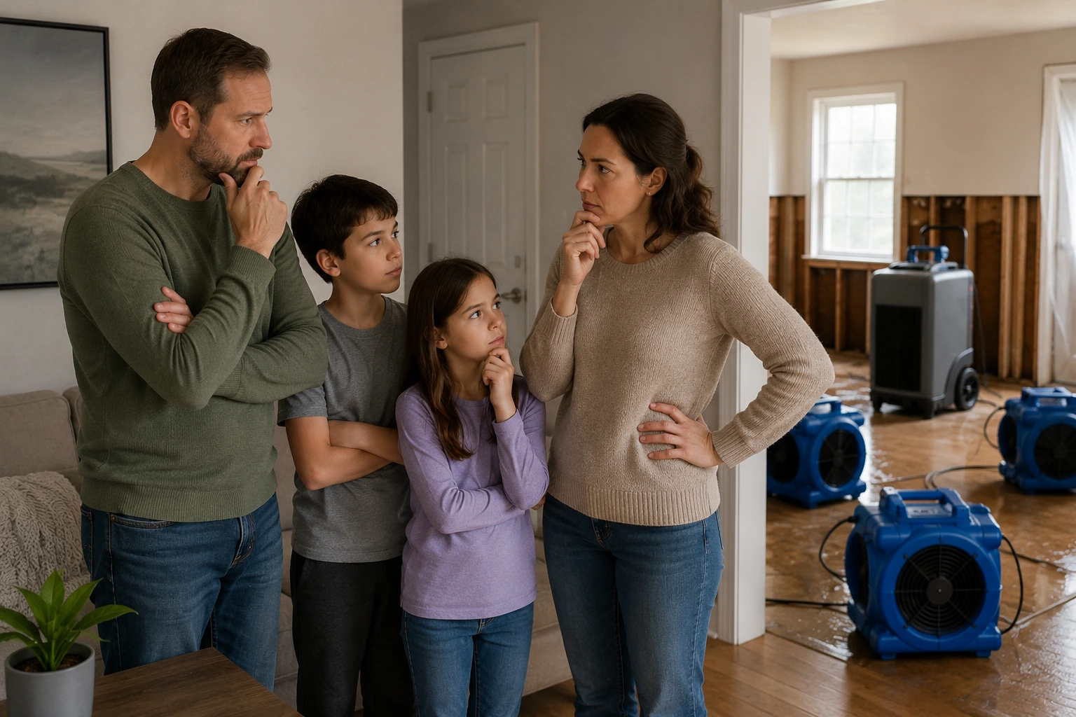 Is It Safe to Stay in Your House During Water Damage Restoration