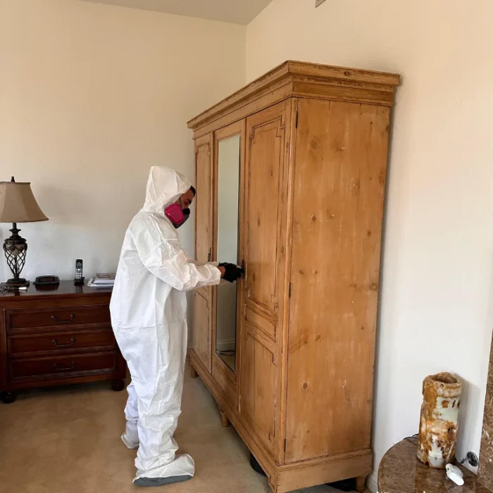 ASAP technician inspecting a Sherman Oaks home for hidden water damage